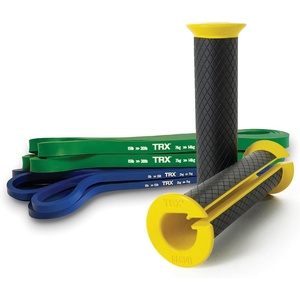 image:imageTRX Training Bandit Kit Home Workout Resistance Band Set with StrengthTraining Resistance Bands and UniversalFit Handles for Exercise Bands