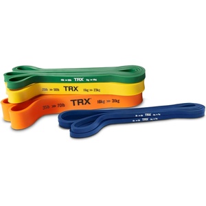 image:imageTRX Training Strength Band Set FullBody Resistance Bands for Home and Gym Use Resistance Bands for Working Out5 lbs  70 lbs Pack of 4
