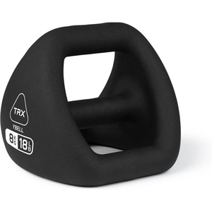 image:imageTRX YBell Neo Series 3in1 Kettlebell Dumbbell and Push Up Bar Workout Equipment  Commercial Grade Neoprene Coated Surface  Perfect for Strength Training amp Conditioning WorkoutsBlack 18